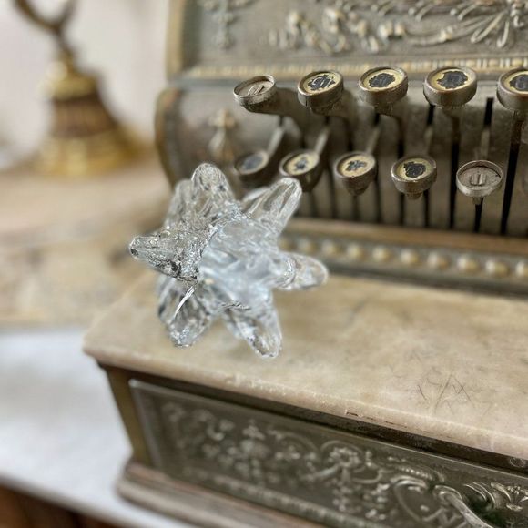 Vintage Clear Art Glass Christmas Tree Pine Tree Decoration Decor MCM Style 32H - Picture 4 of 5